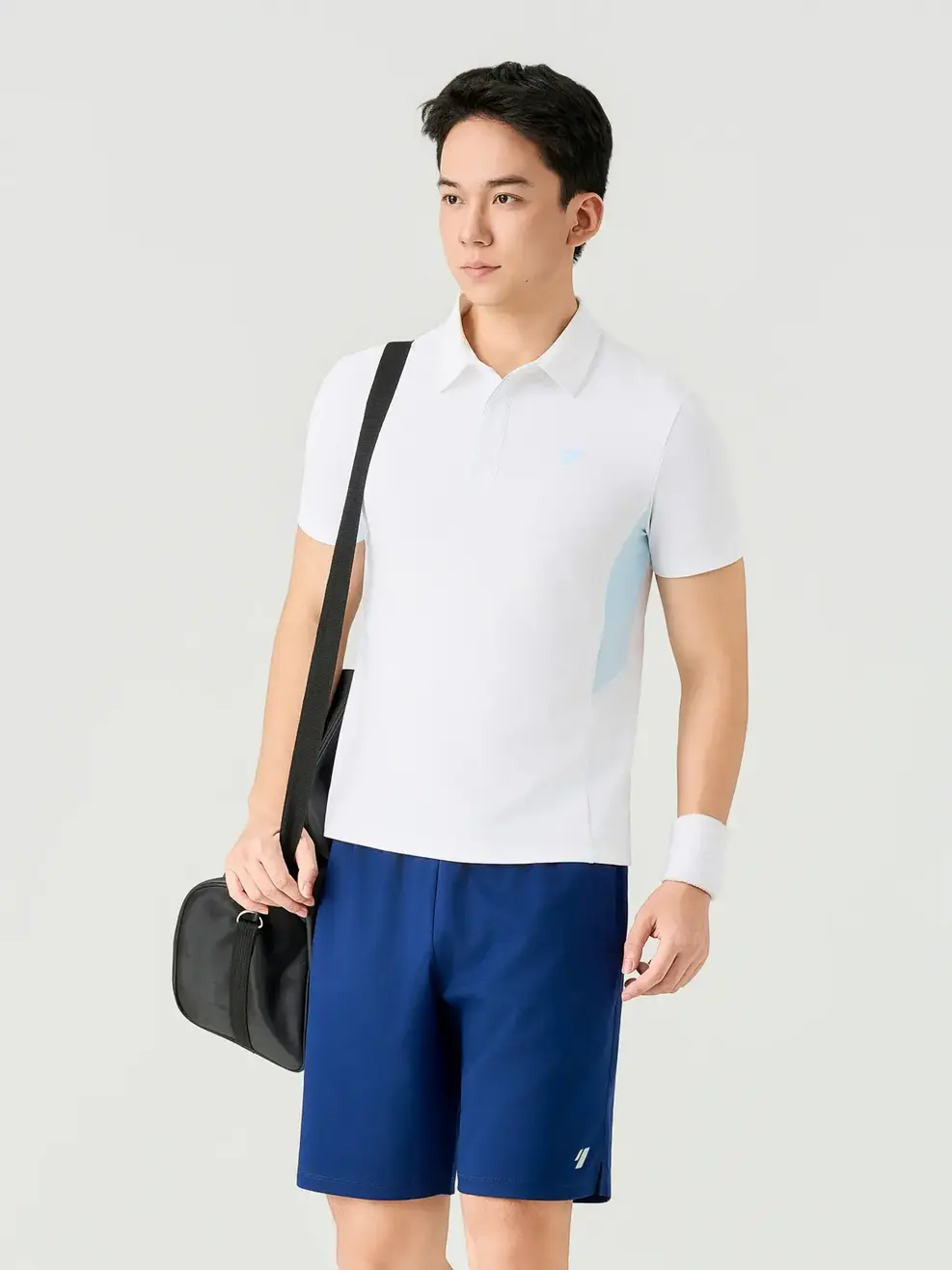 Áo Polo Sport Nam Slim Phối Thân - White 004 - M