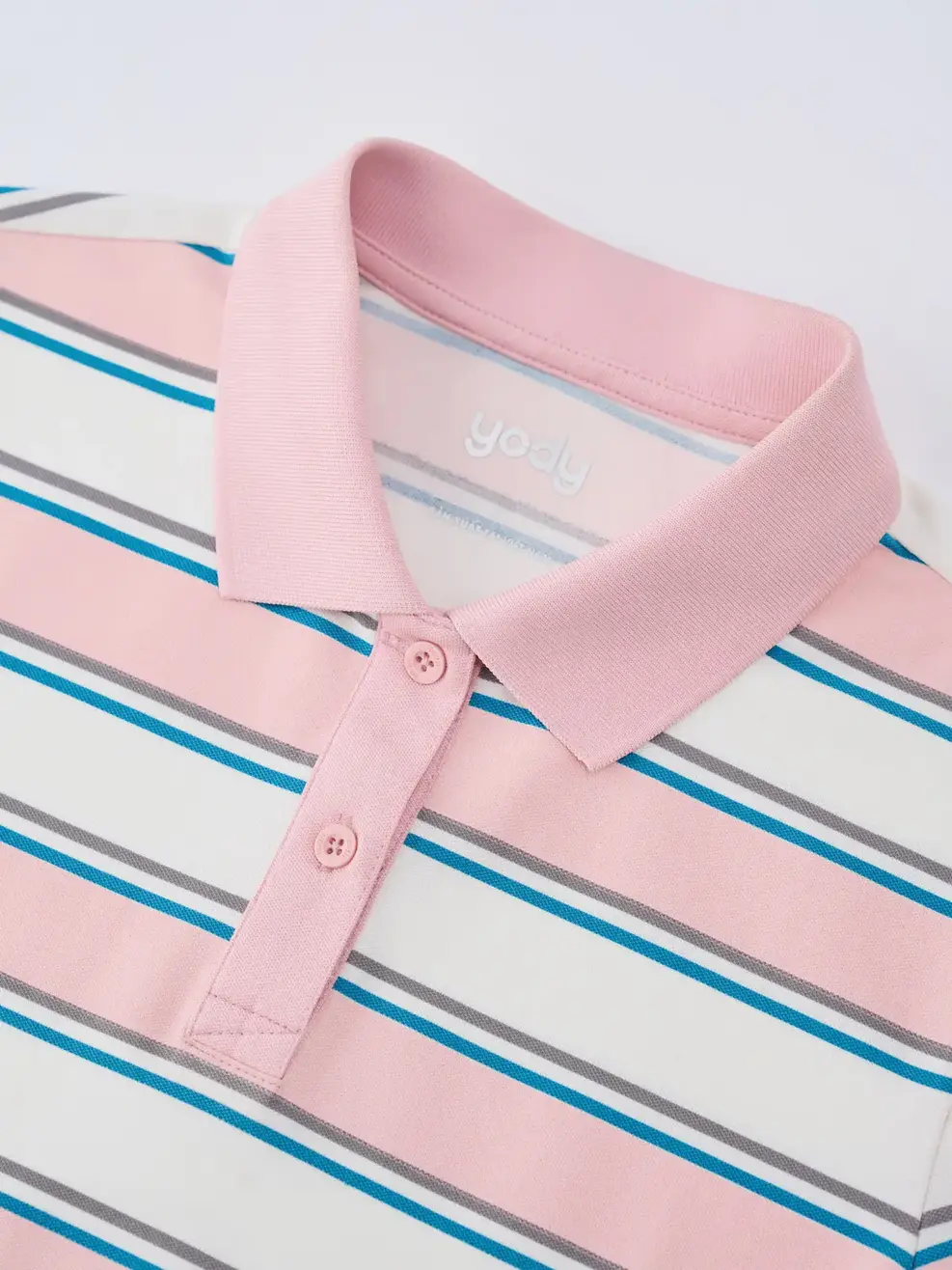 Áo Polo Nữ Phom Regular Kẻ Ngang - Kẻ Hồng 143 - S