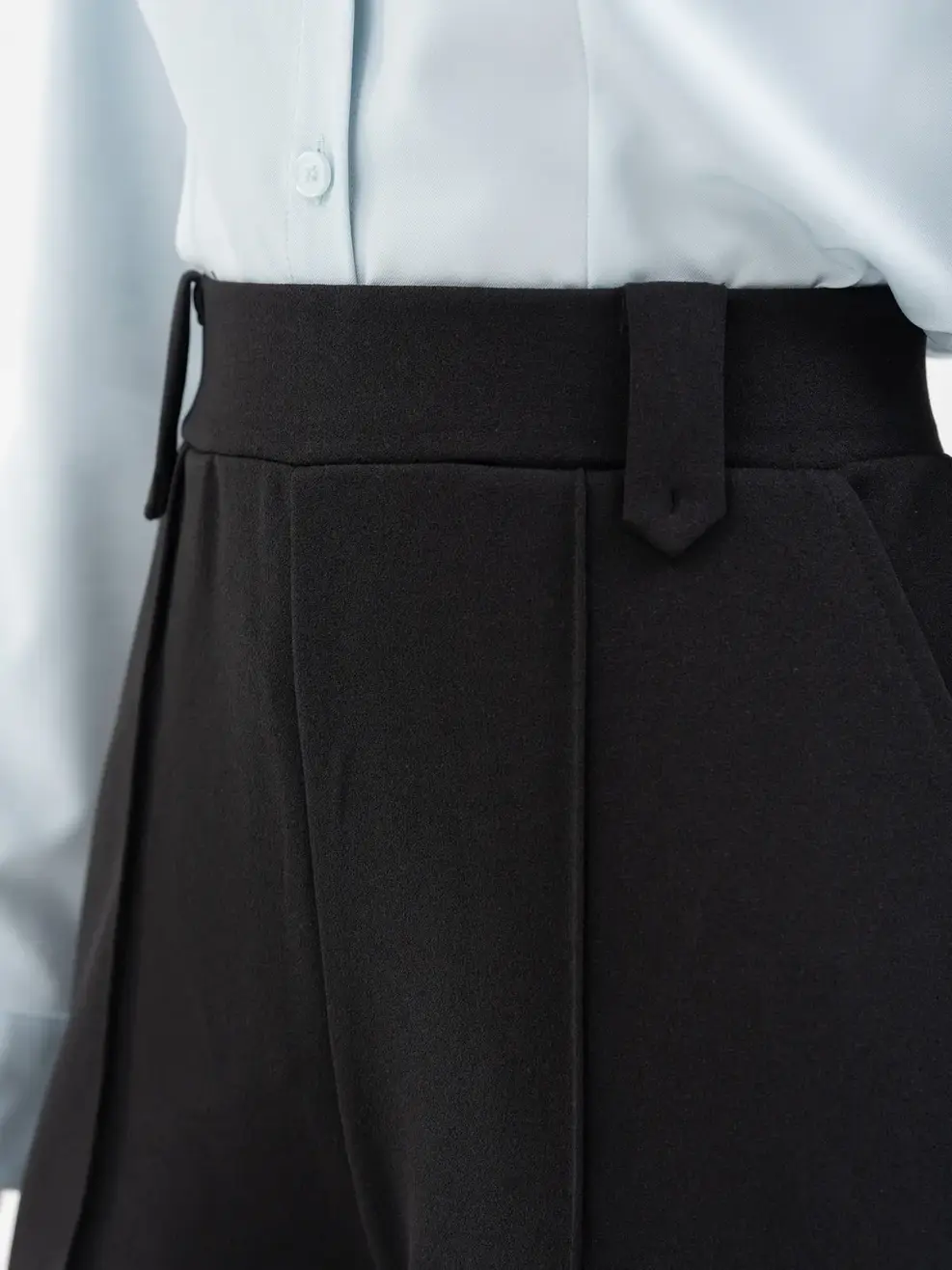 Quần Âu Nữ Suông Siêu Co Giãn - Đen - S