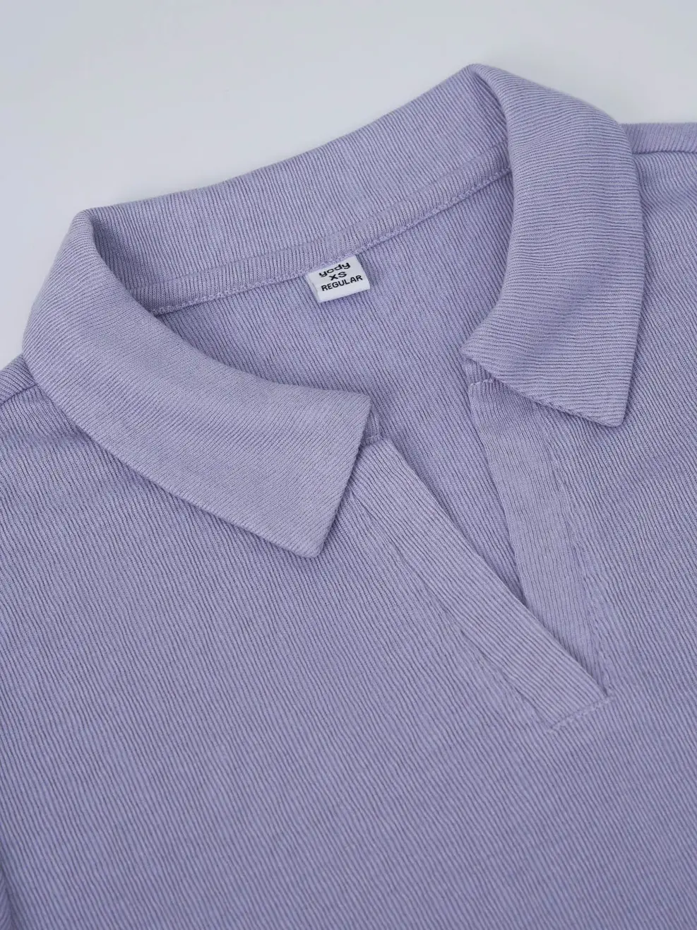 Áo Polo Dệt Họa Tiết - Màu tím 001 - M