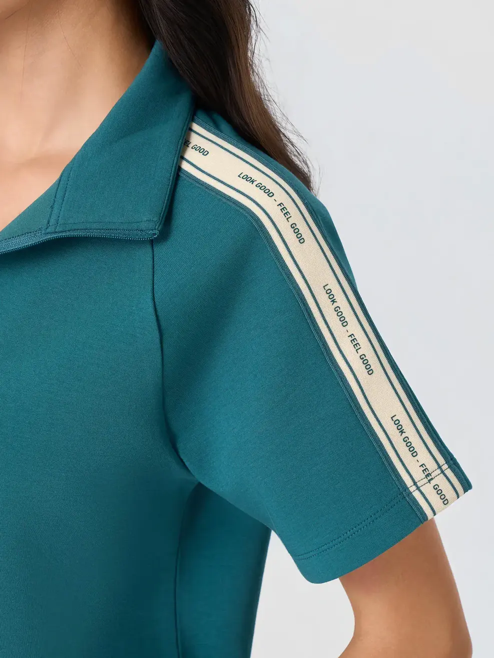 Bộ Đồ Phối Dây Dệt Năng Động - Xanh Lá 145 - S