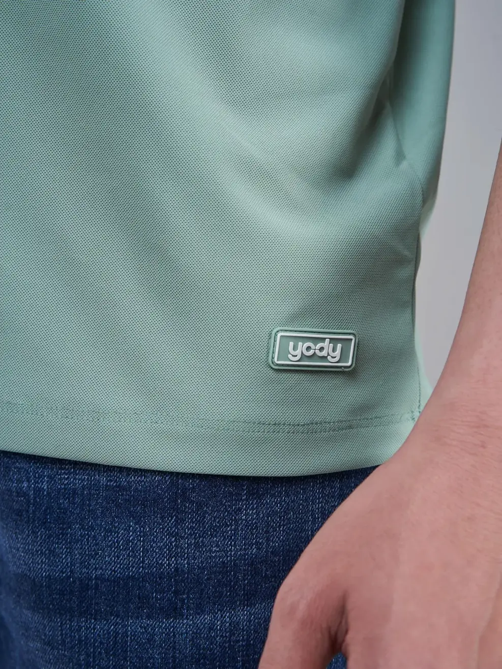 Áo Polo nam Airycool bo quả trám - Xanh mint - 4XL