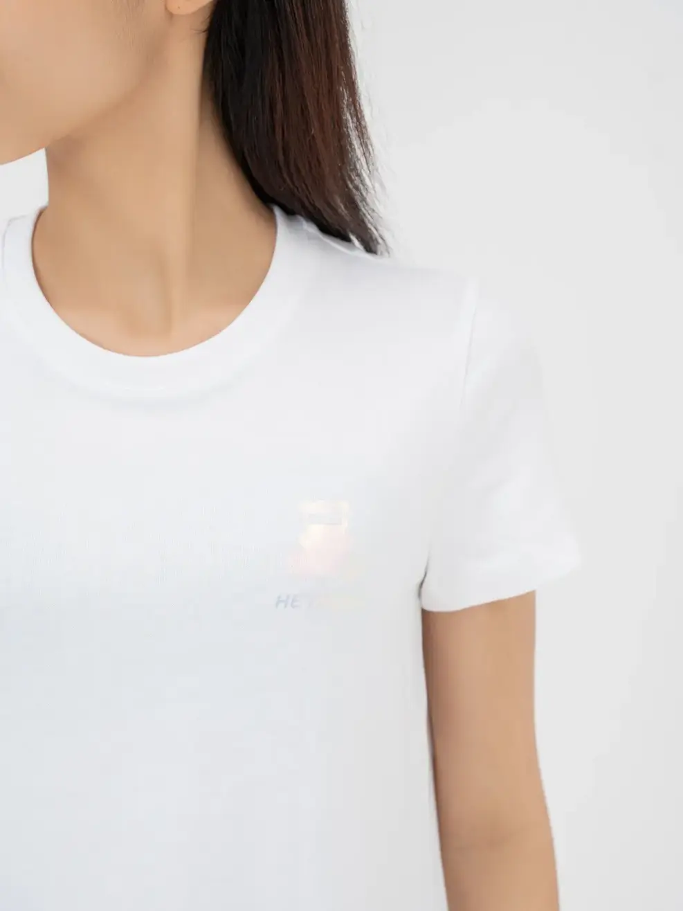 T-shirt Nữ In Gấu Heybear - Trắng 1 - S