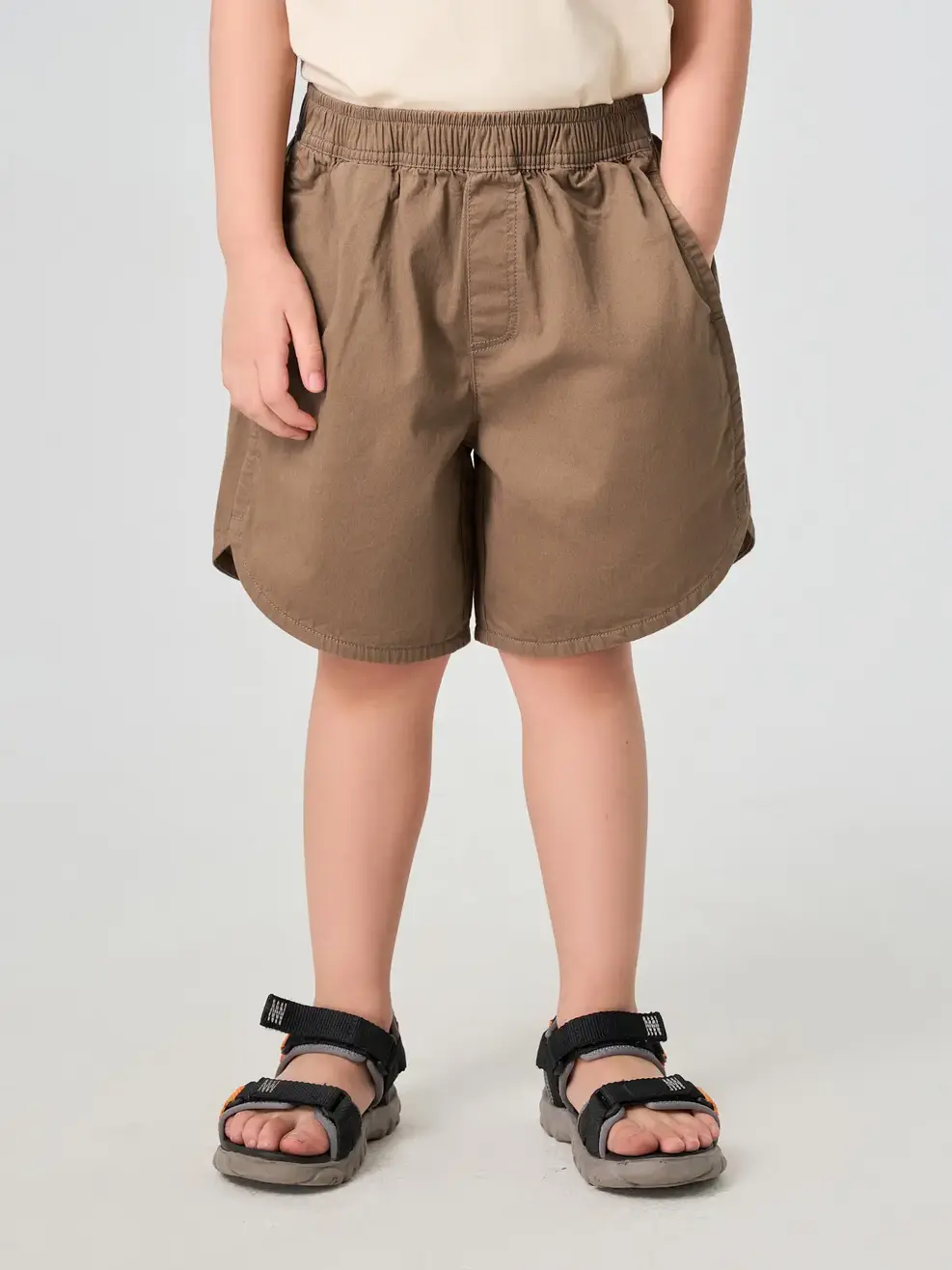 Quần Shorts Bé Trai Cơ Bản - Màu nâu 013 - 2-3