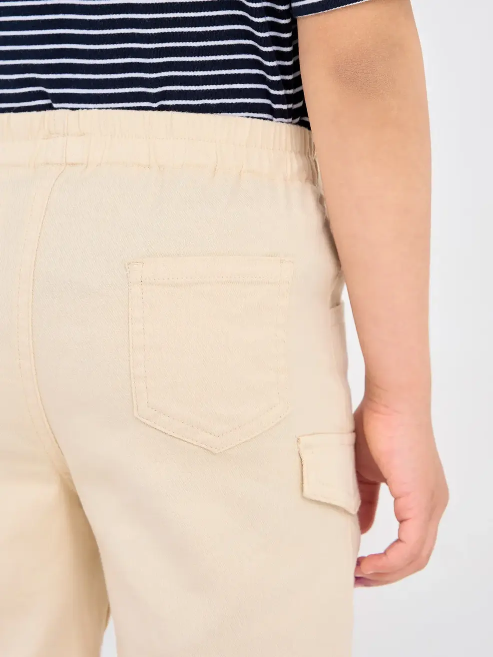 Quần Sooc Bé Trai Can Thân Túi Giả  - Be - 2