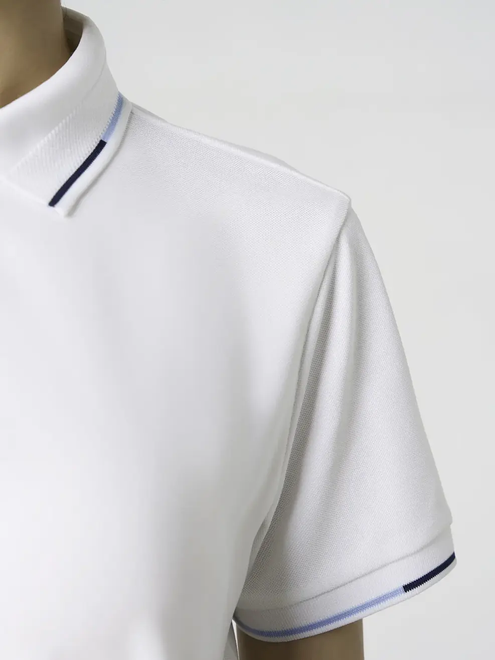 Áo Polo Nữ Bo Phối Màu - Trắng 001 - XS