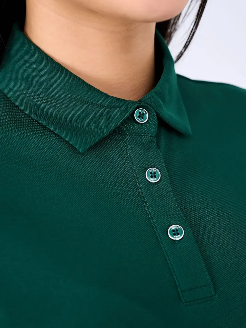 Polo Nữ Gia Đình - Xanh rêu - S