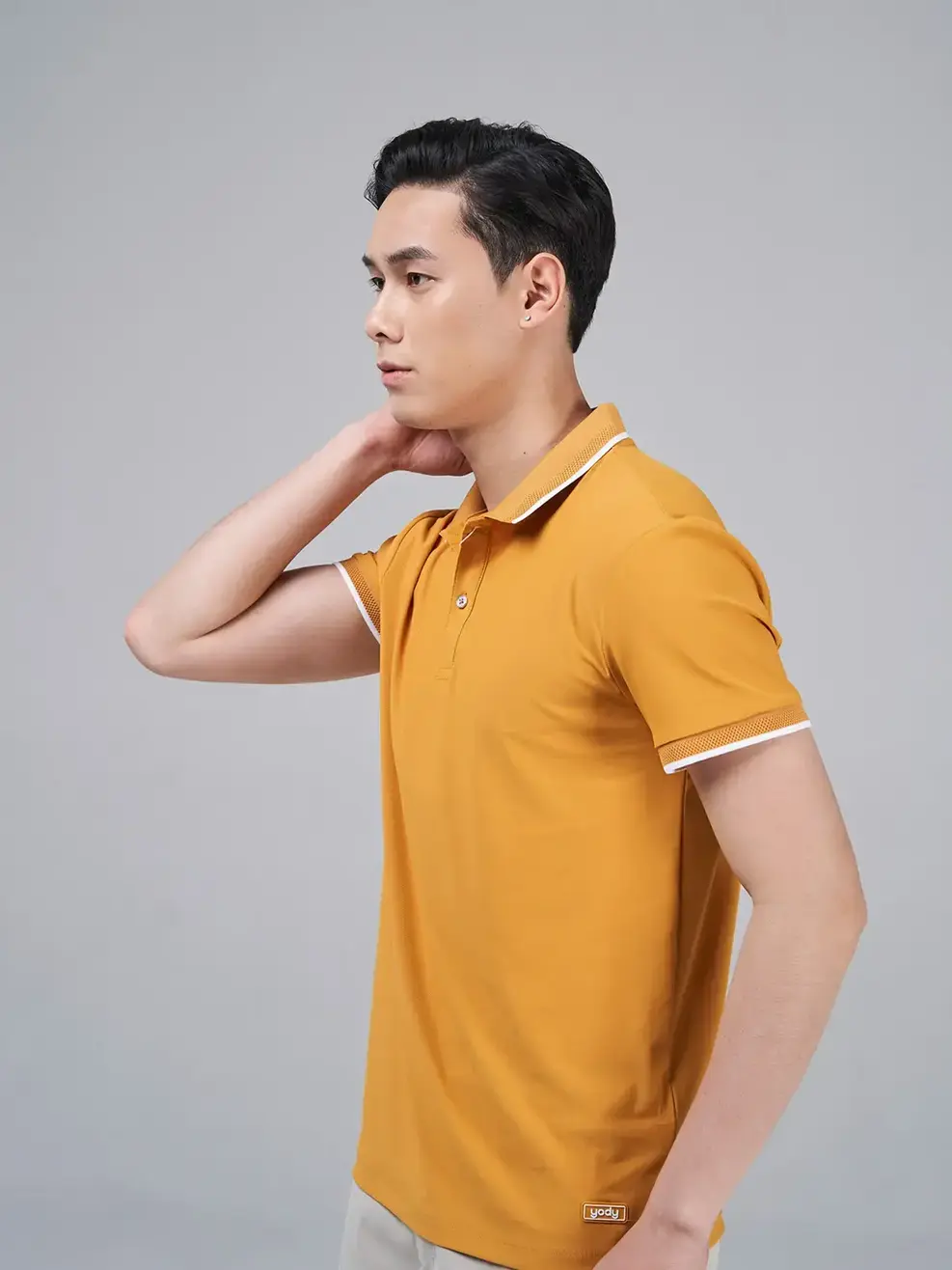 Áo Polo Nam Airycool Bo Quả Trám (APM5083) - VÀNG 018 - L