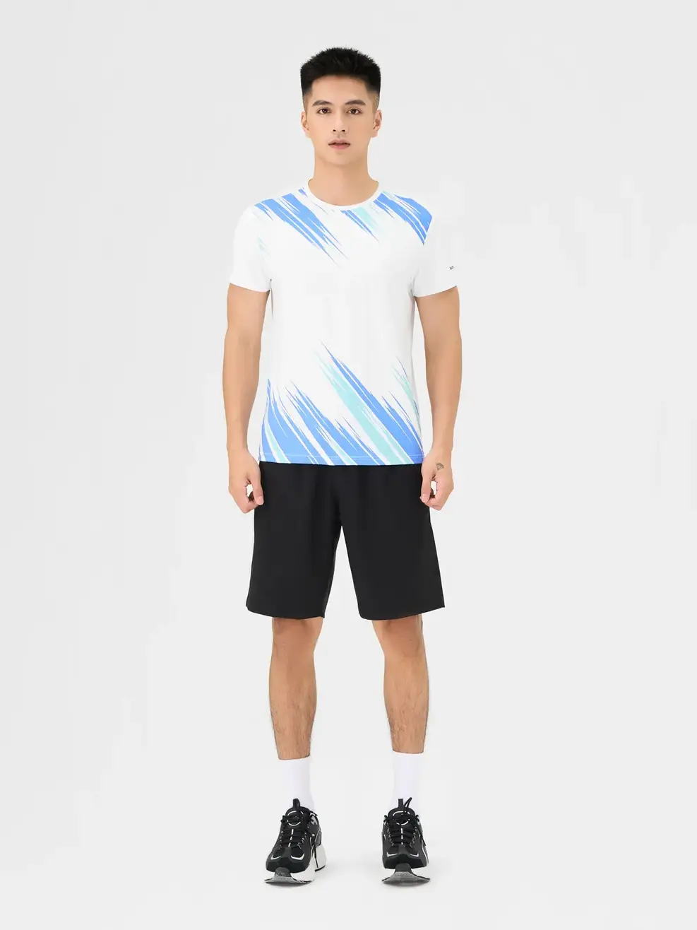 Bộ Đồ Nam Họa Tiết - Trắng đen - M