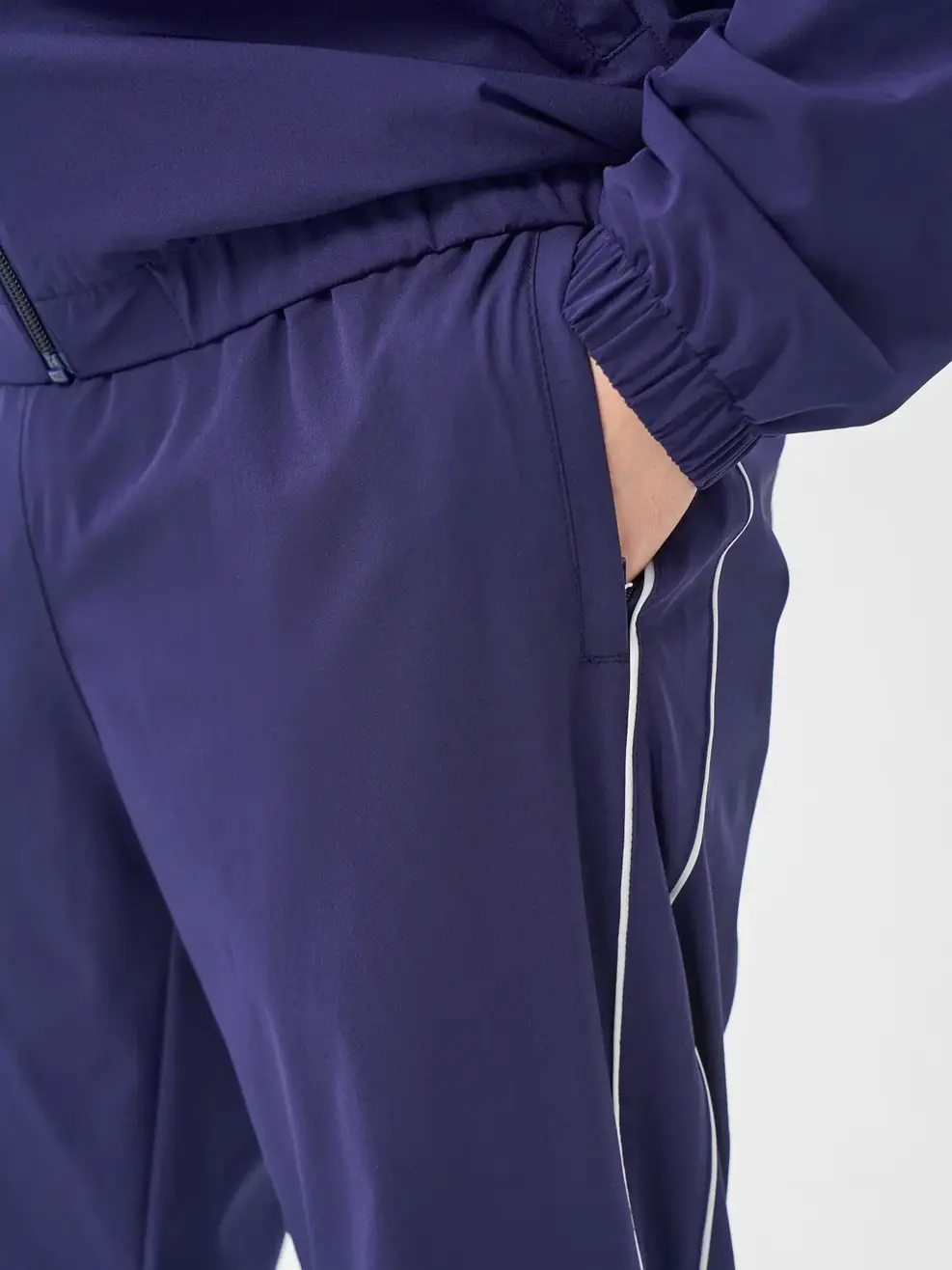 Bộ Đồ Thể Thao Nam Gió Phối Sọc - Navy 1 - M