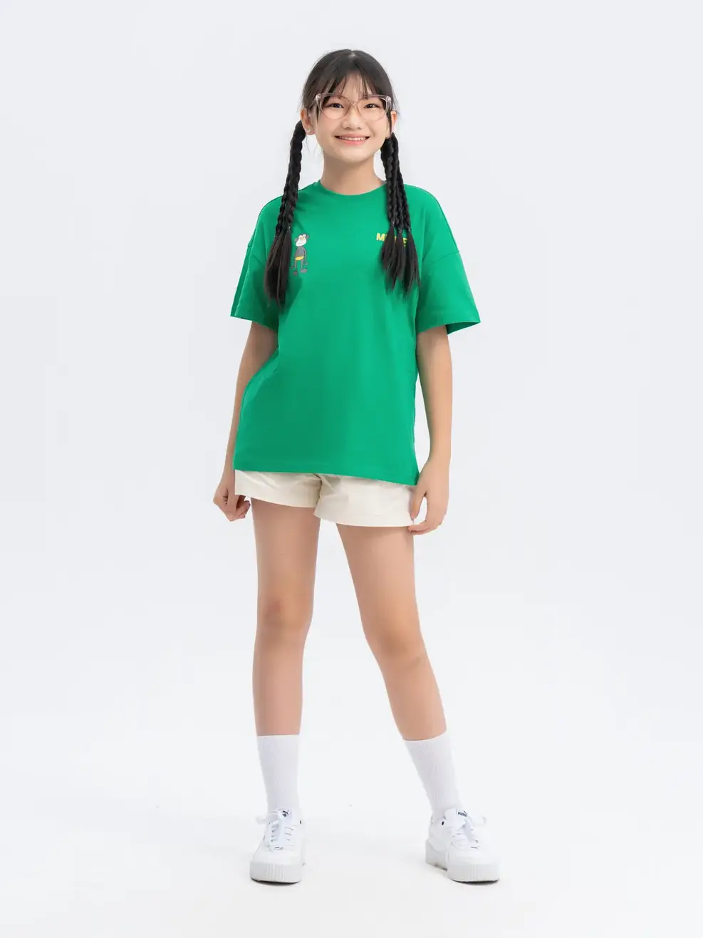 T-shirt Kid Lớn In Monkey - Xanh Lá - 10