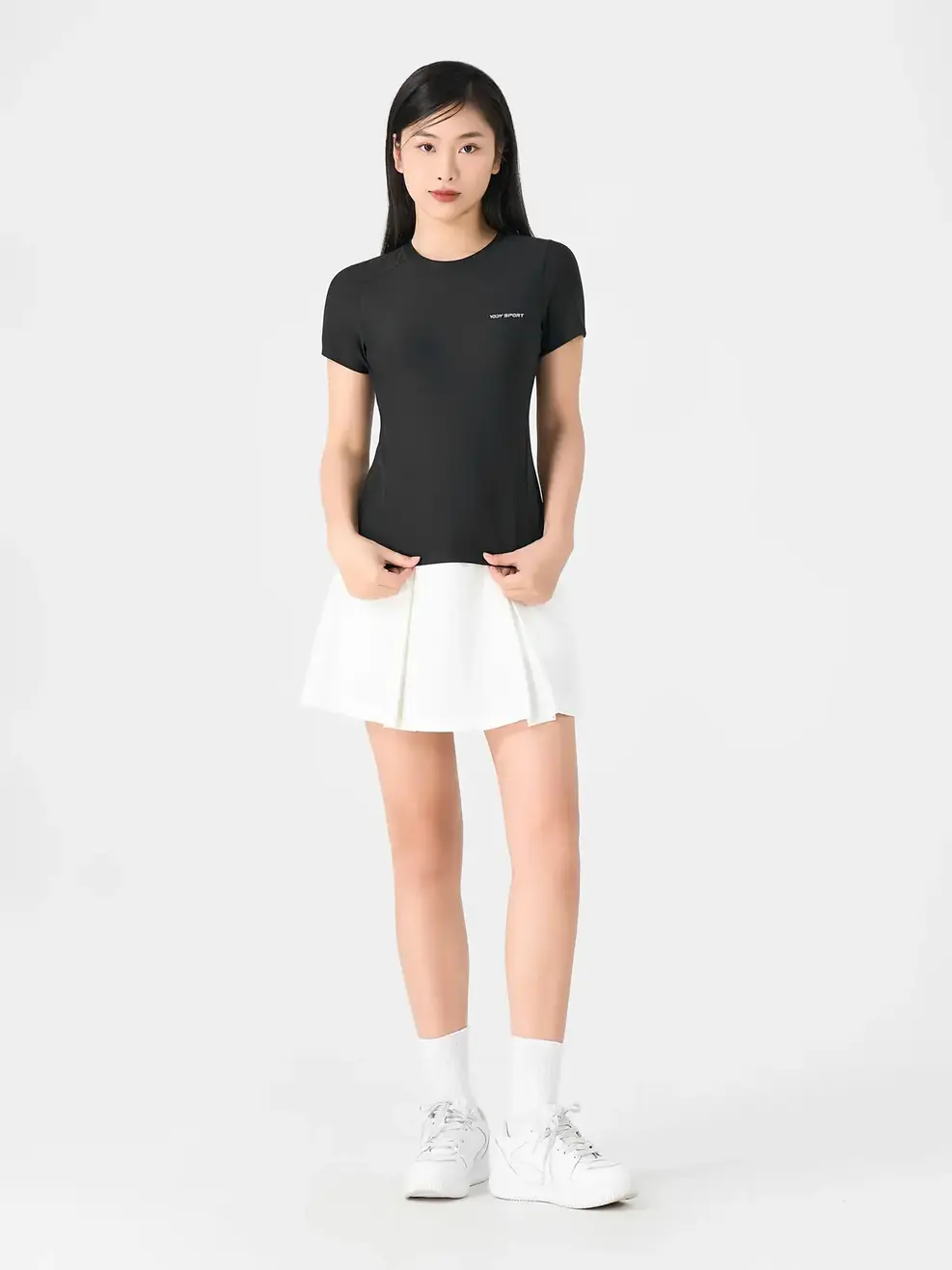 Áo Phông Nữ Yody Sport-STN7032 - Đen 003 - S
