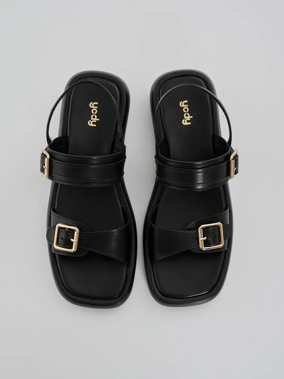Giày Dép Sandal Nữ Quai Ngang - ĐEN 002 - 35