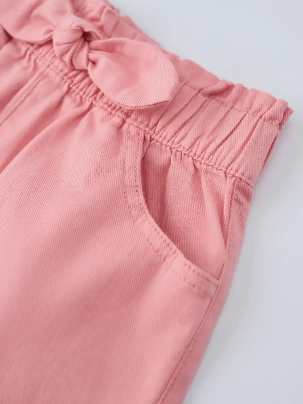 Quần Shorts Bé Gái Có Nơ Cạp - Hồng 020 - 2-3