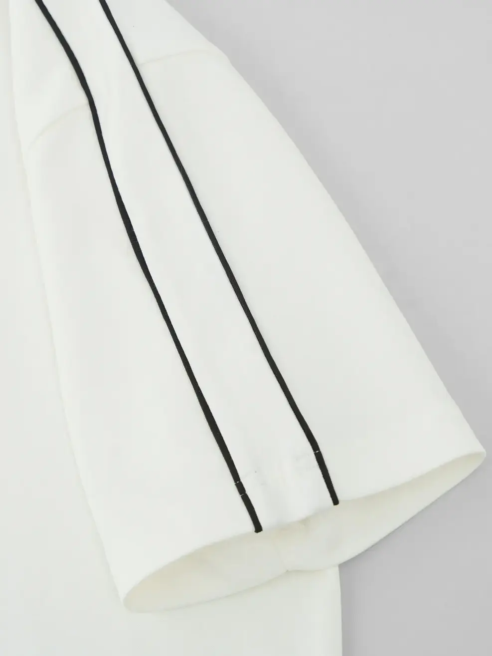 T-shirt Nam Regular Phối Lé Vai  - Trắng - M