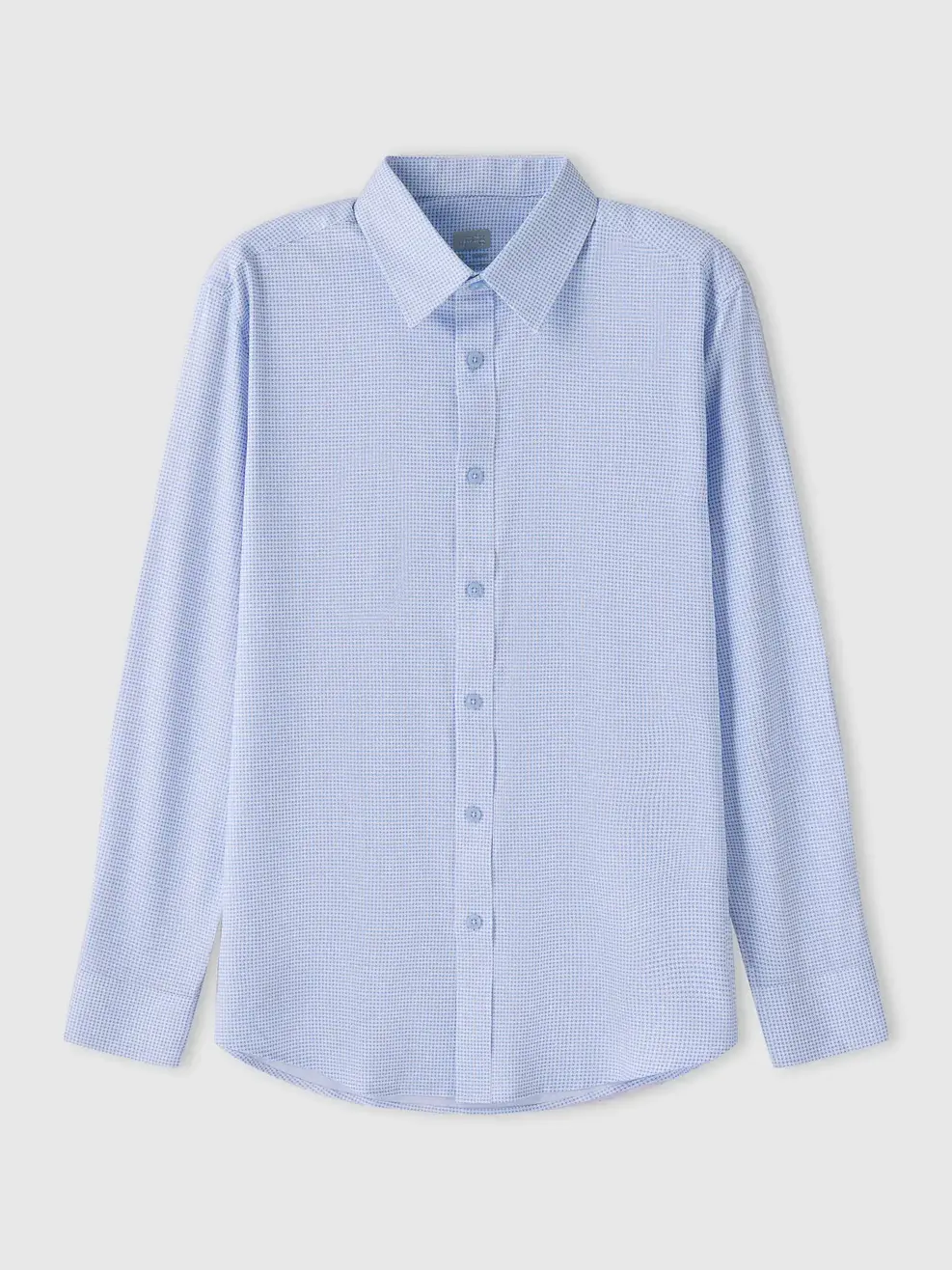 Áo Sơ-mi nam dài tay họa tiết phom Slim Fit - Hoạ Tiết Xanh Da Trời 203 - M