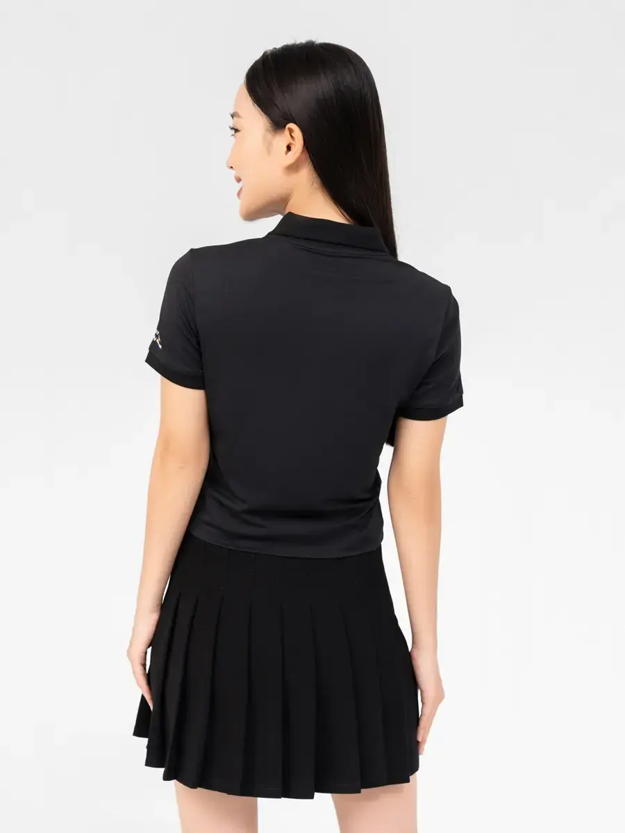 Áo Polo Nữ Bạc Hà In Everyday Wear - Đen - S