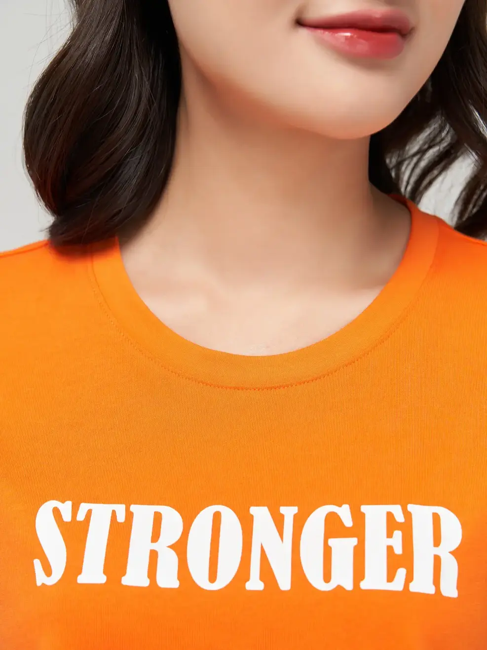 Bộ đồ nữ áo dáng rộng - Cam đen - XL