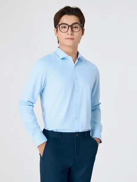 Áo Sơ-mi Nam Dài Tay Sợi Tre Quốc Dân (SMM6015)