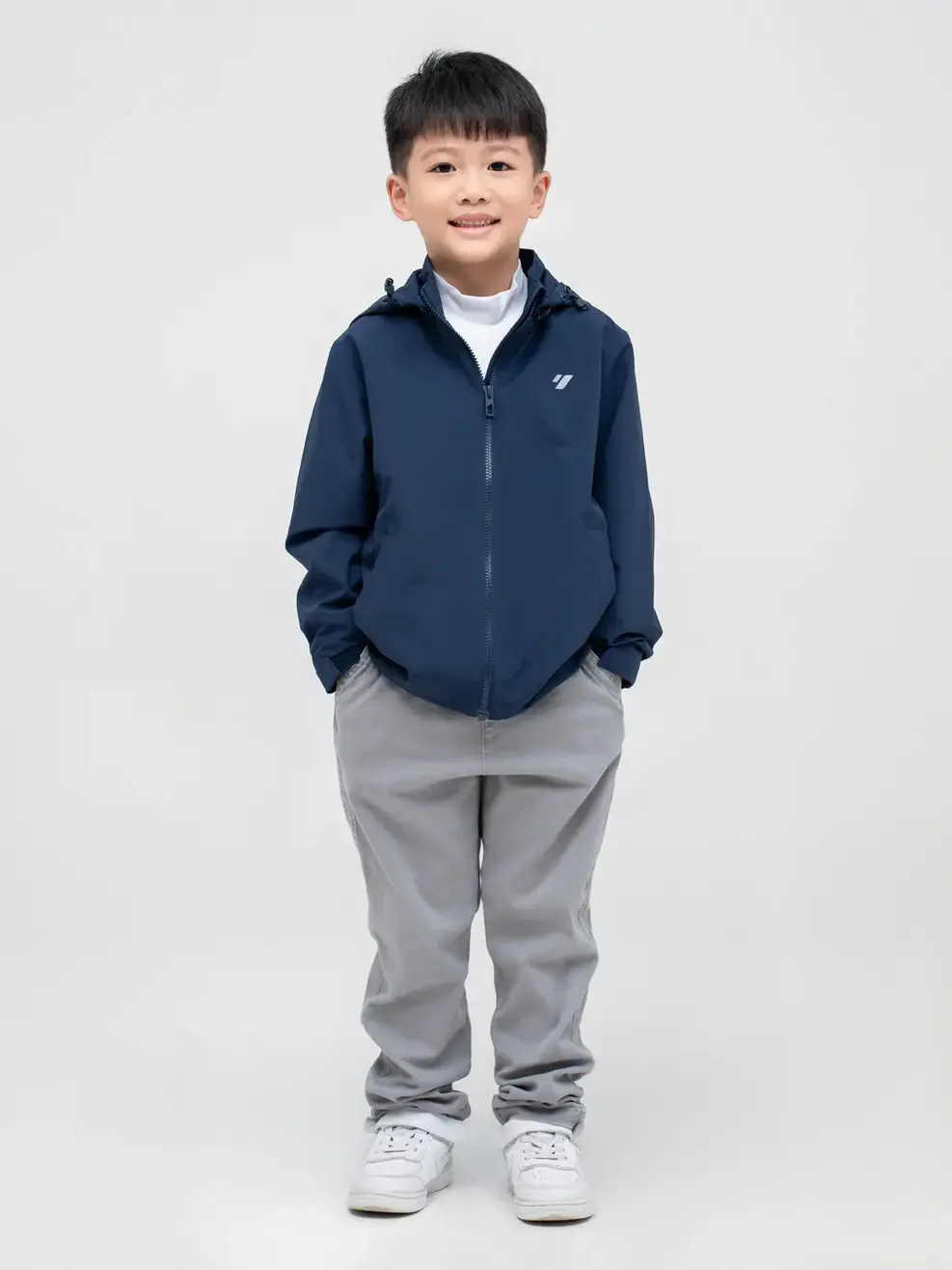 Áo Khoác Gió Trẻ Em 3c Promax - Tím Than 140 - 110