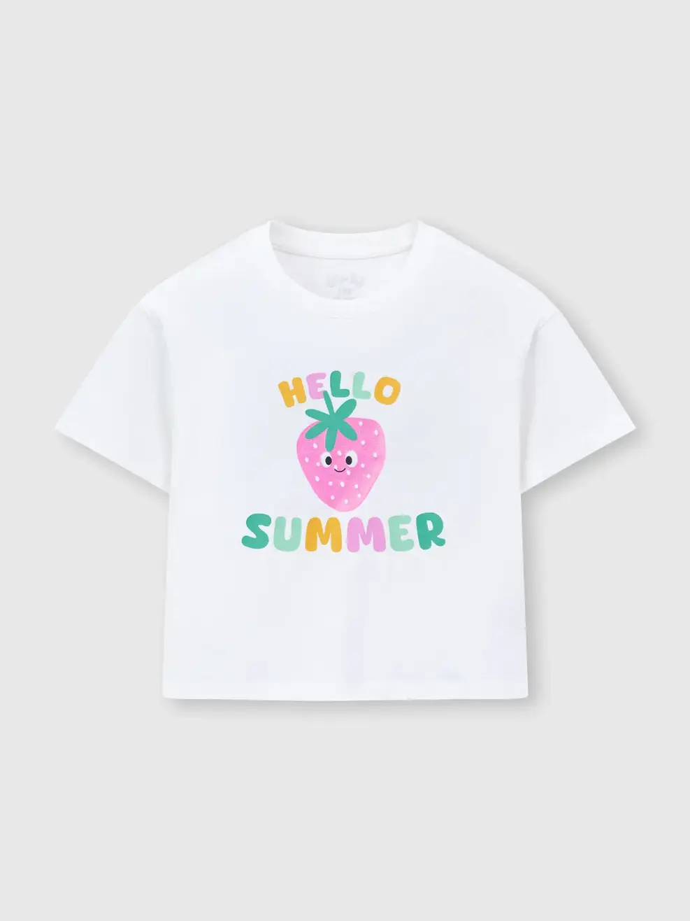 Áo Phông Bé Gái Hello Summer - Trắng 001 - 110