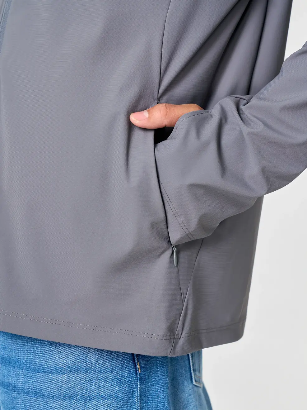 Áo Khoác Chống Nắng thời trang mũ liền - Chì 023 - XL