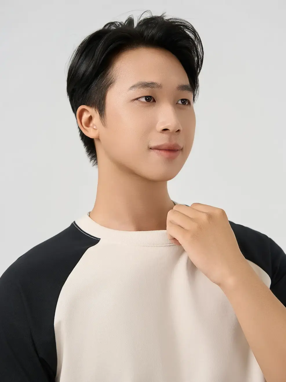 Áo Phông Tay Raglan Can Phối - Be 006 - M