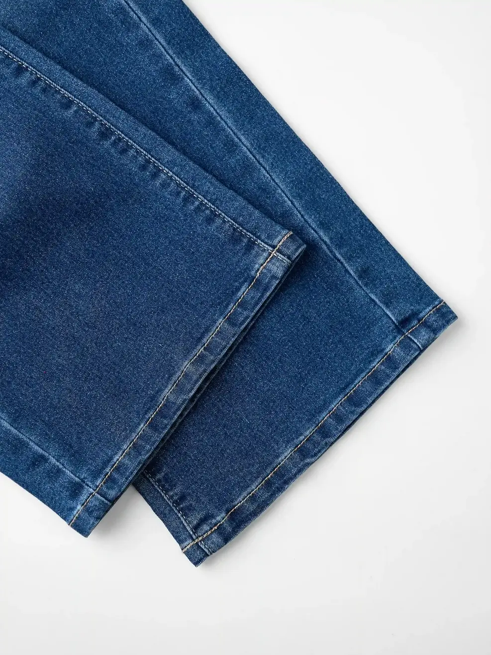 Quần Jeans Nữ Straight Cúp dọc thân - Màu chàm 002 - 26