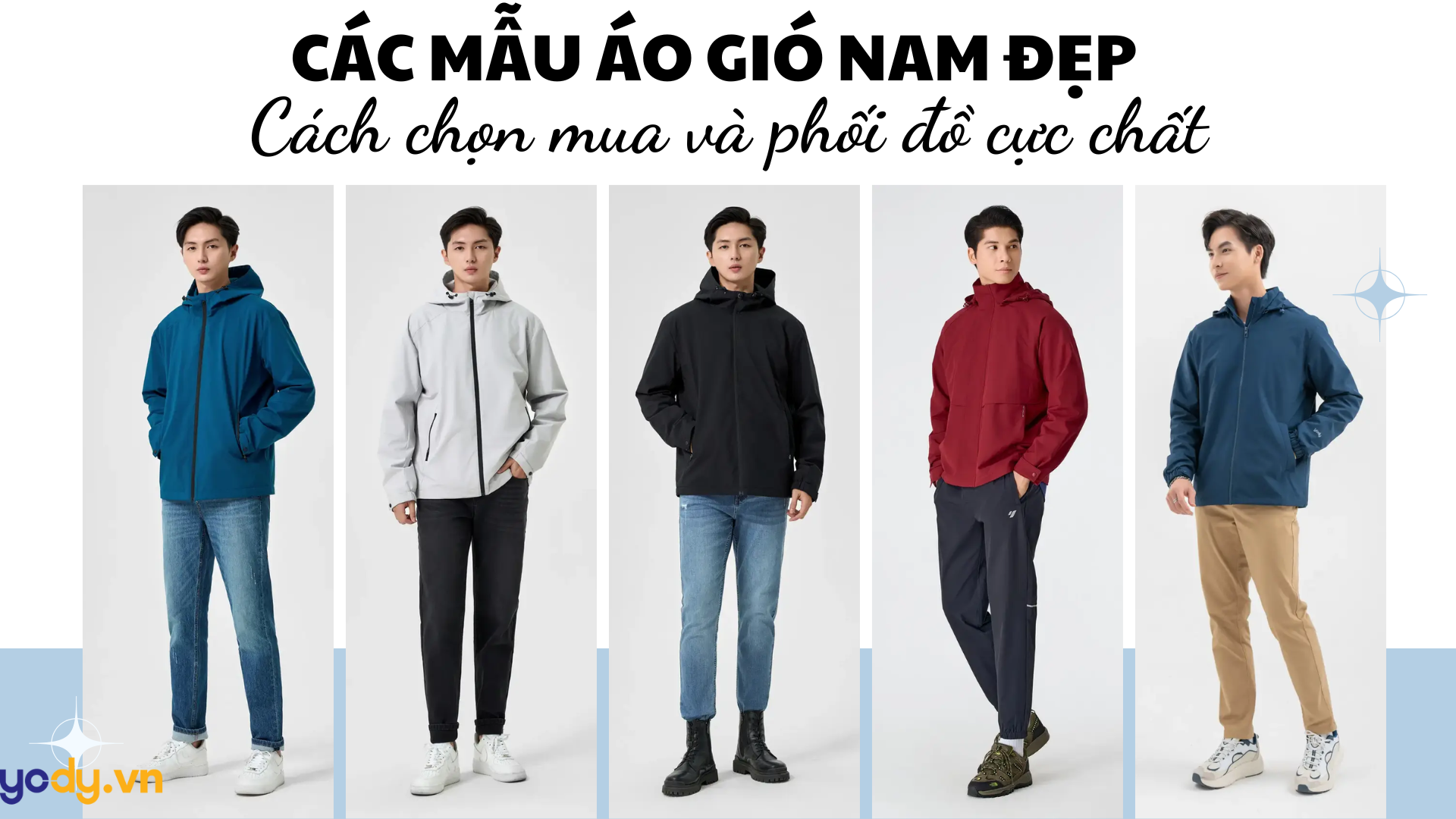 Bài viết - TOP 5 các mẫu áo gió nam đẹp & dẫn đầu xu hướng 2026: Cách chọn mua và phối đồ cực chất
