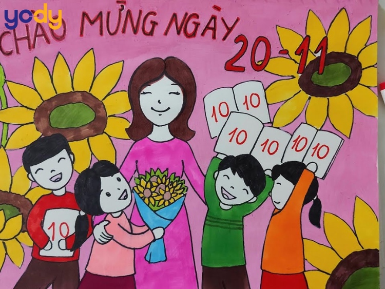 Gợi ý đề tài vẽ tranh 20/11 tặng thầy cô