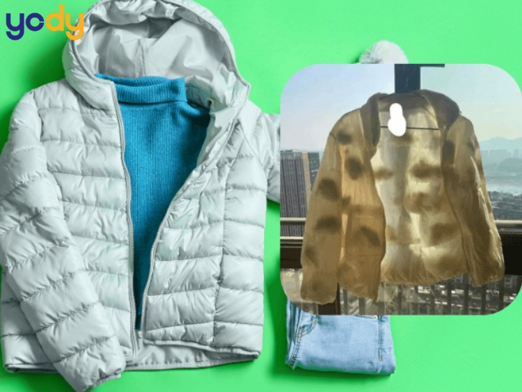 Giặt không đúng cách là nguyên nhân khiến áo phao lông vũ bị vón cục