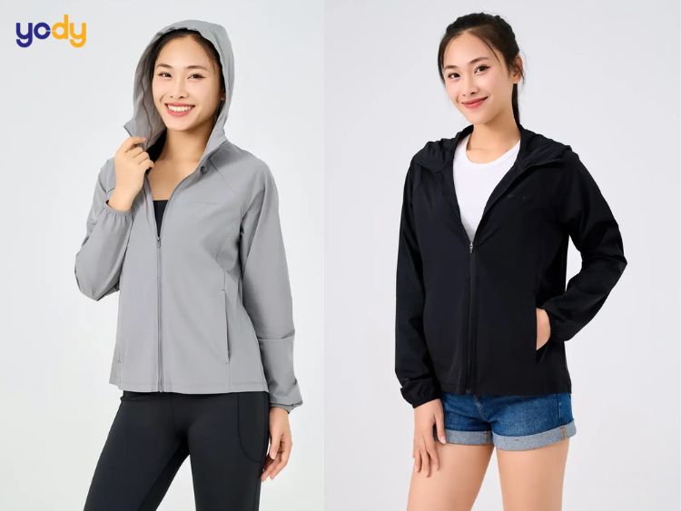 Áo gió chạy bộ nữ