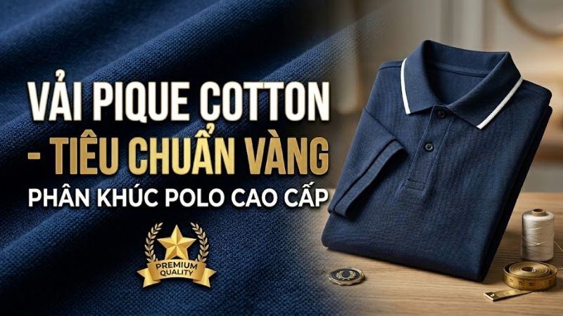 Vải Pique Cotton - Tiêu Chuẩn Vàng Phân Khúc Polo Cao Cấp