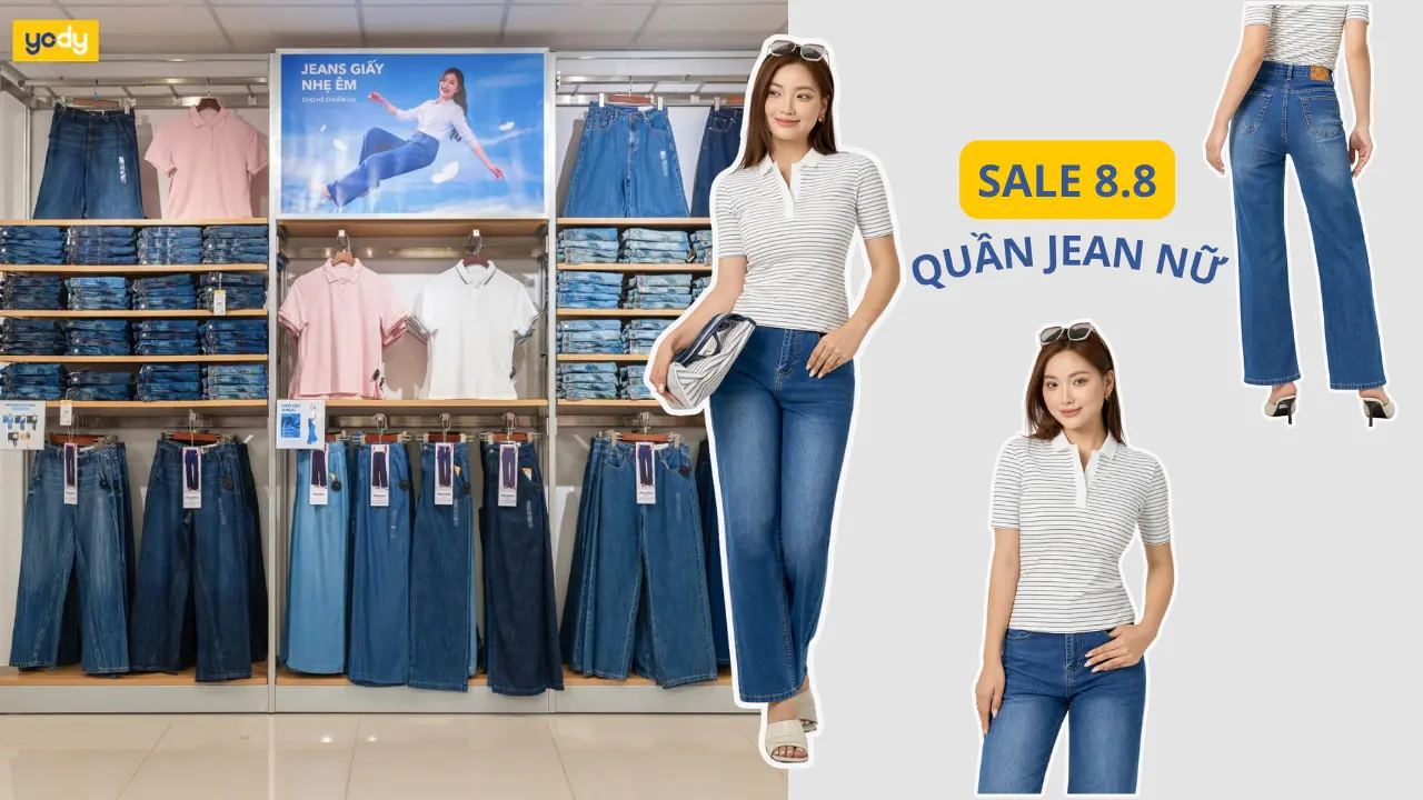 Bài viết - Sale 8.8 quần jean nữ nên mua gì? Gợi ý cách săn deal và chọn kiểu quần phù hợp