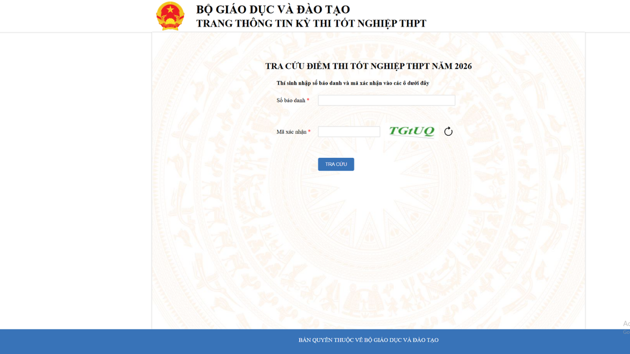 Điểm thi tốt nghiệp THPT 2026 đã có: Hướng dẫn tra cứu nhanh và chính xác