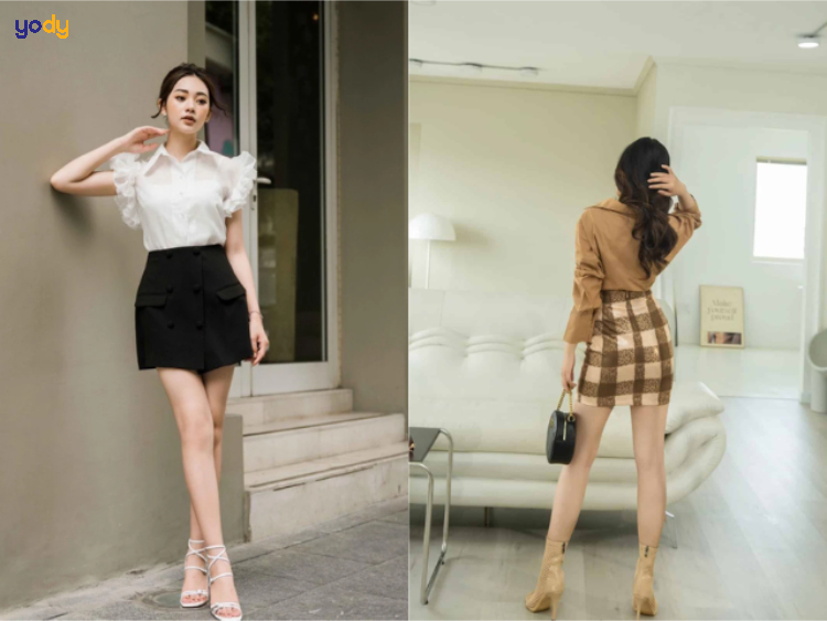 Phối đồ với giày cao gót