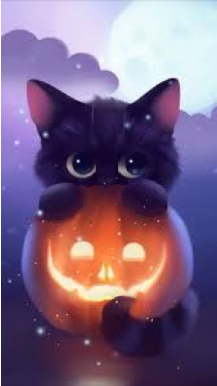 Hình nền Halloween neon & hiện đại