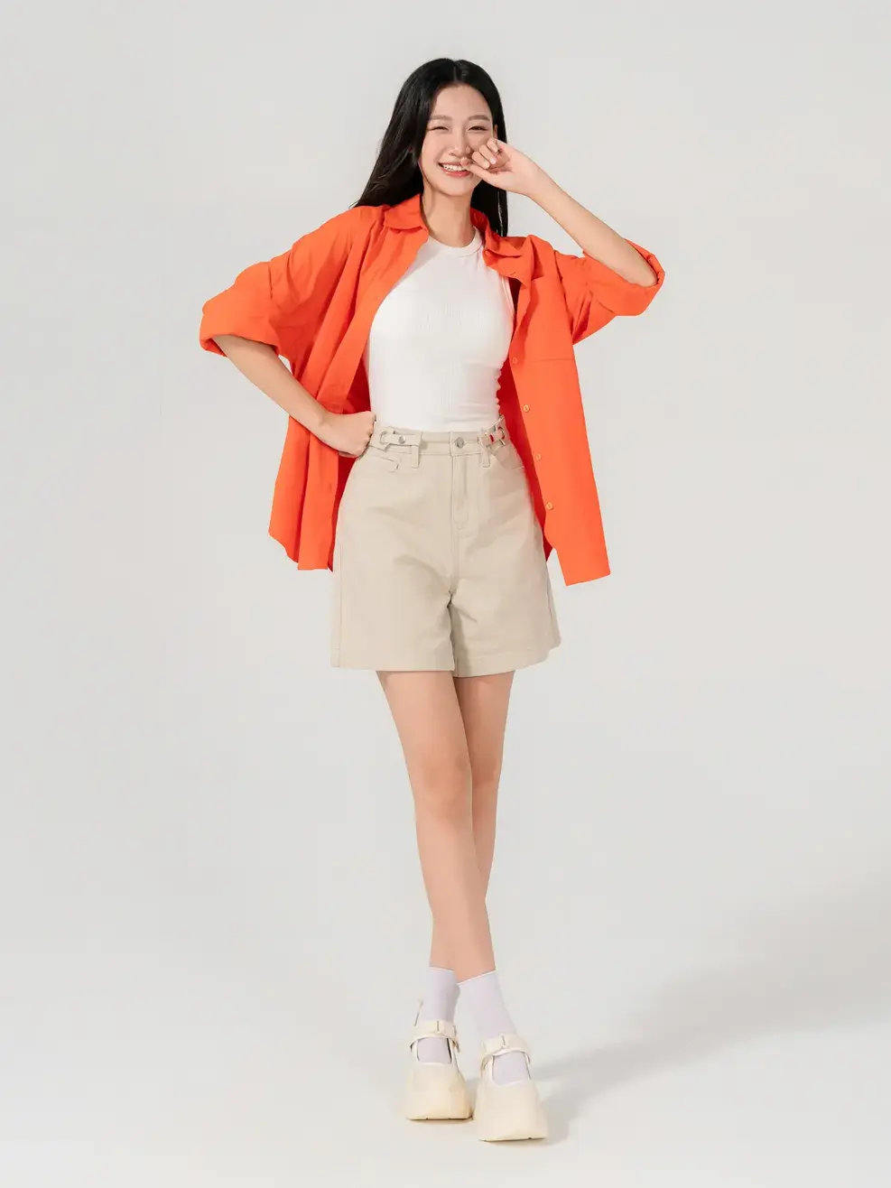 phối quần short nữ