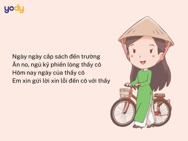 Bài thơ 20/11 hài hước bắt trend