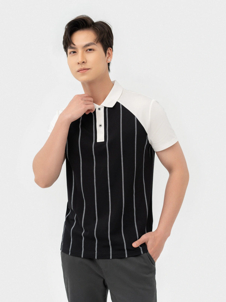 phối đồ với áo polo dài tay nam