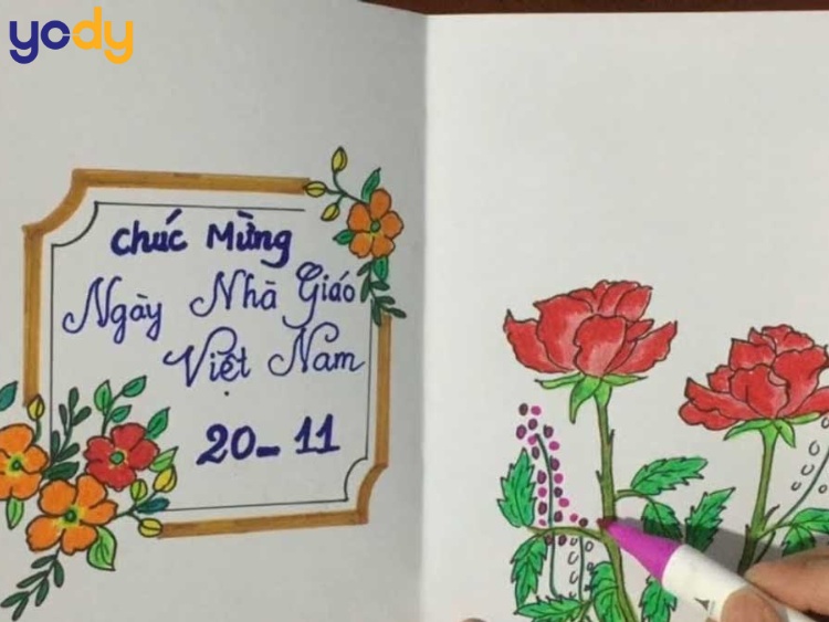 Mẫu thiệp 20/11 tự làm đơn giản, sáng tạo 10