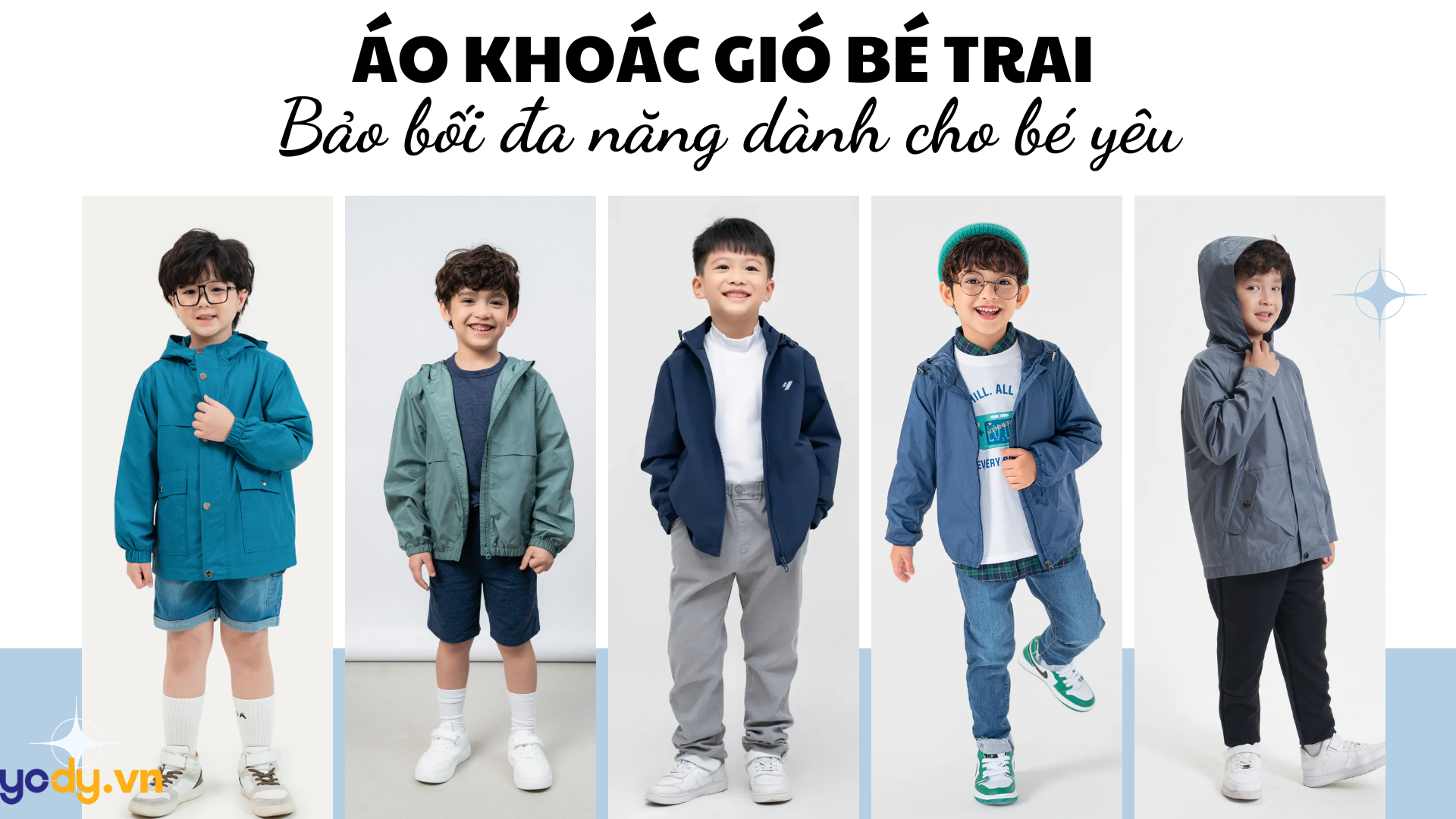 Áo khoác gió bé trai - Bảo bối đa năng dành cho bé yêu