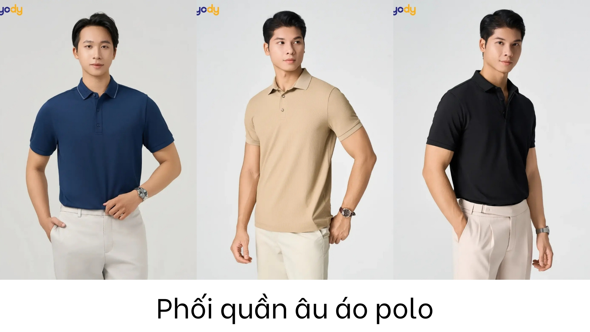 Bài viết - 10 cách phối quần âu áo polo thanh lịch, sành điệu