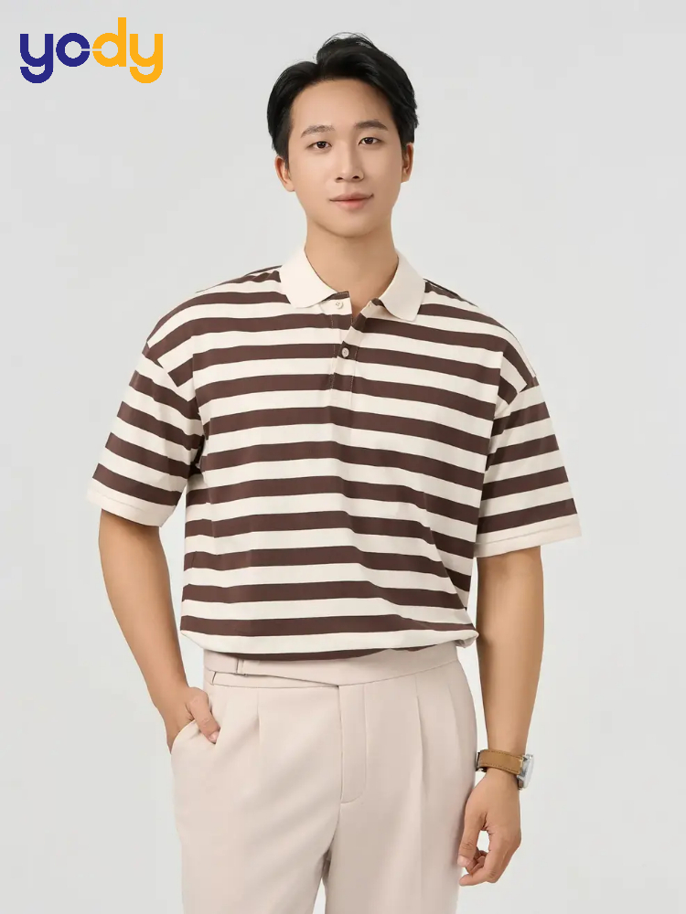 Áo Polo Nam Hoạ Tiết Kẻ