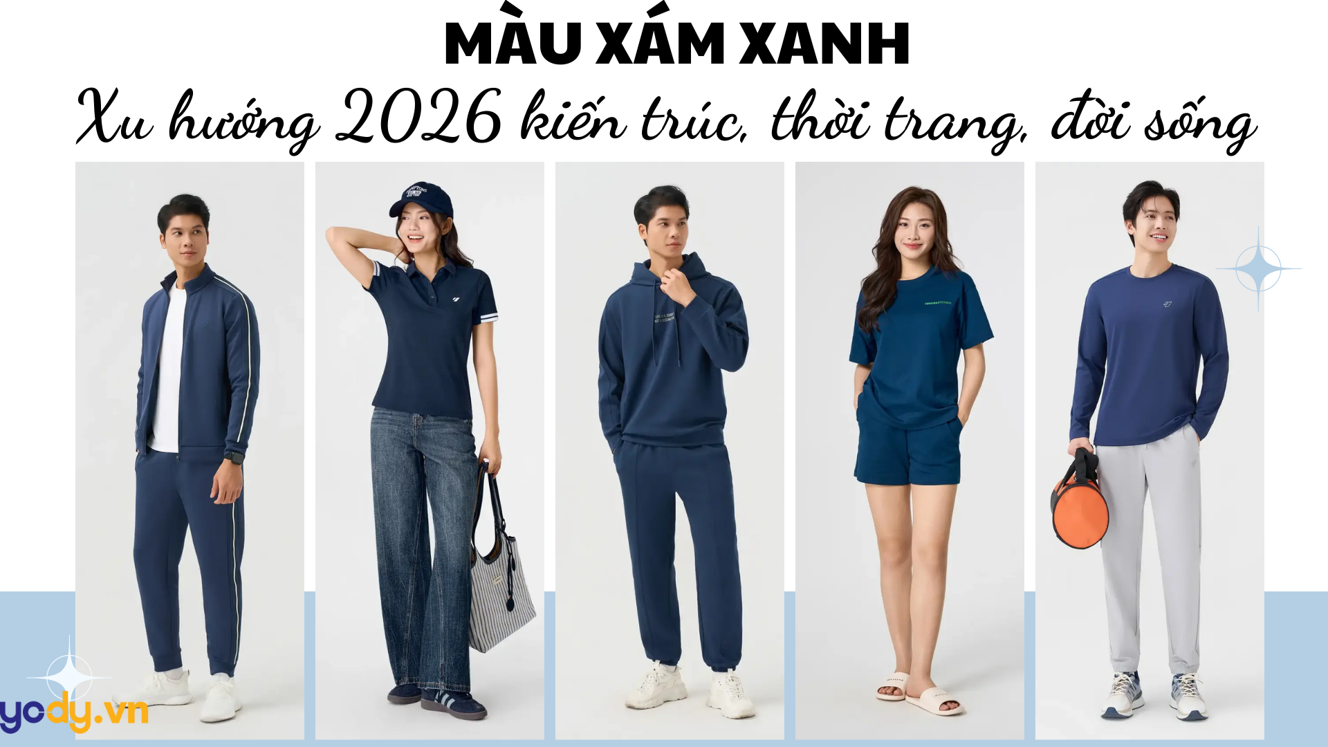 Màu xám xanh: Xu hướng thẩm mỹ 2026 trong kiến trúc, thời trang và đời sống