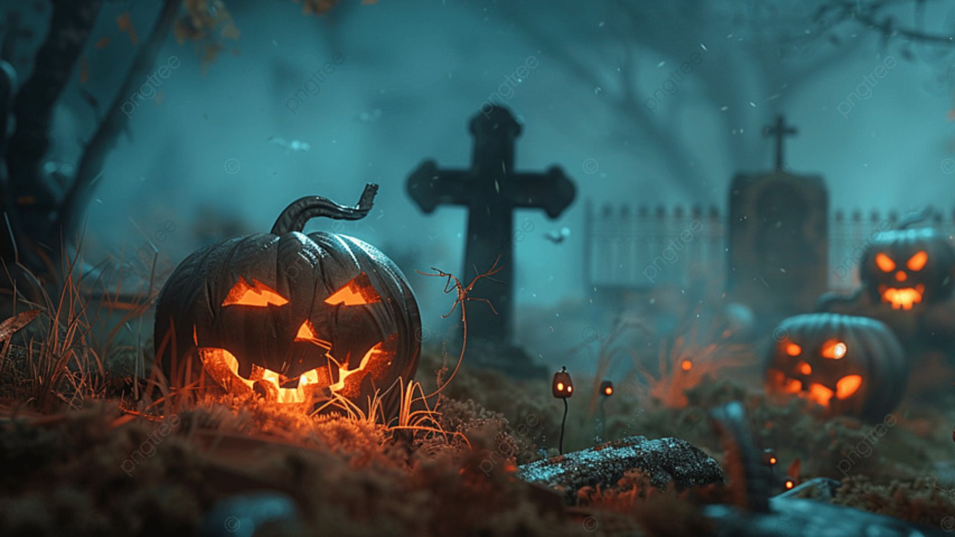 Hình nền Halloween ma quái huyền bí cho máy tính