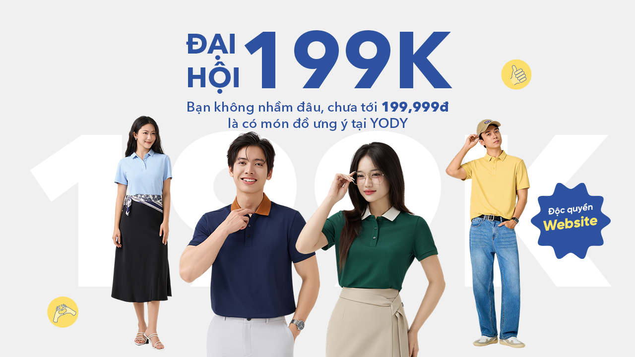 Cầm dưới 199k, mua được đồ gì tại YODY? Điểm danh loạt item sale cực sốc