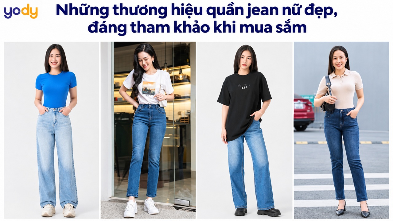 7 thương hiệu quần jean nữ đẹp, đáng tham khảo khi mua sắm