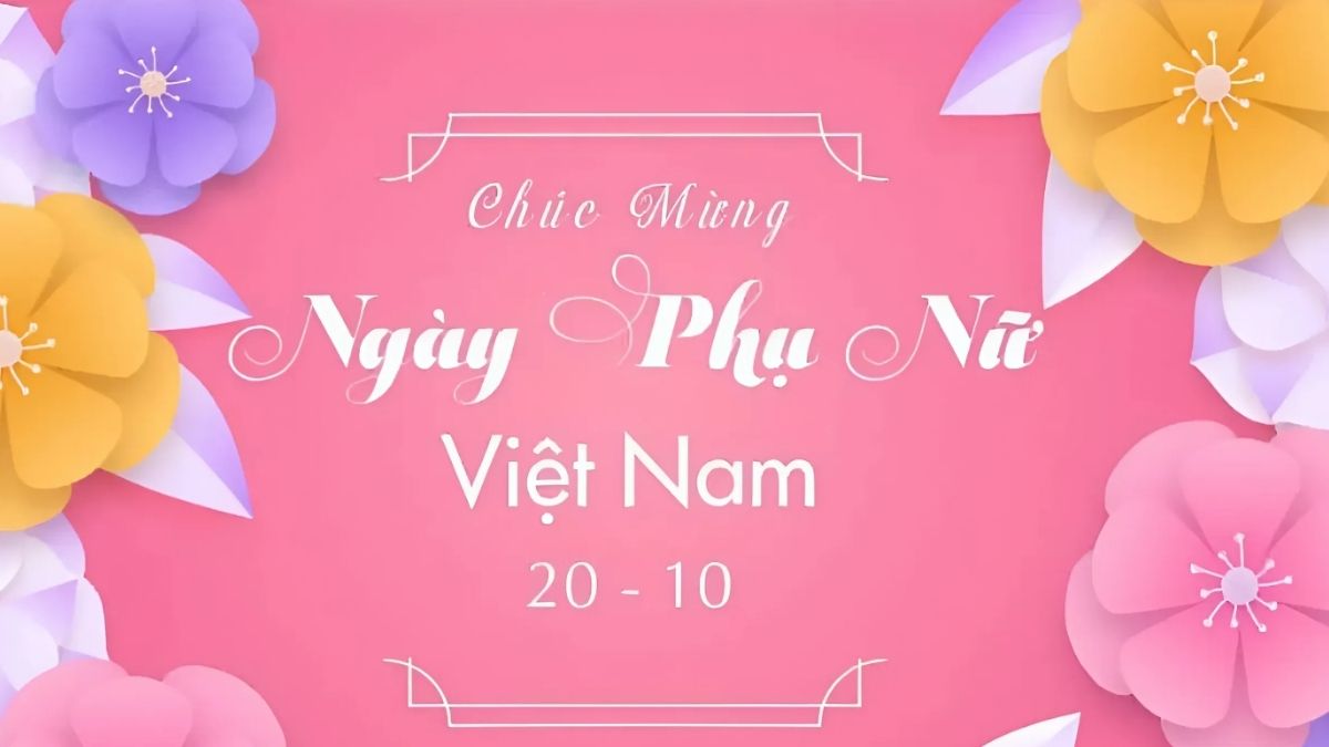Banner 20/10 cho tiệc tại gia