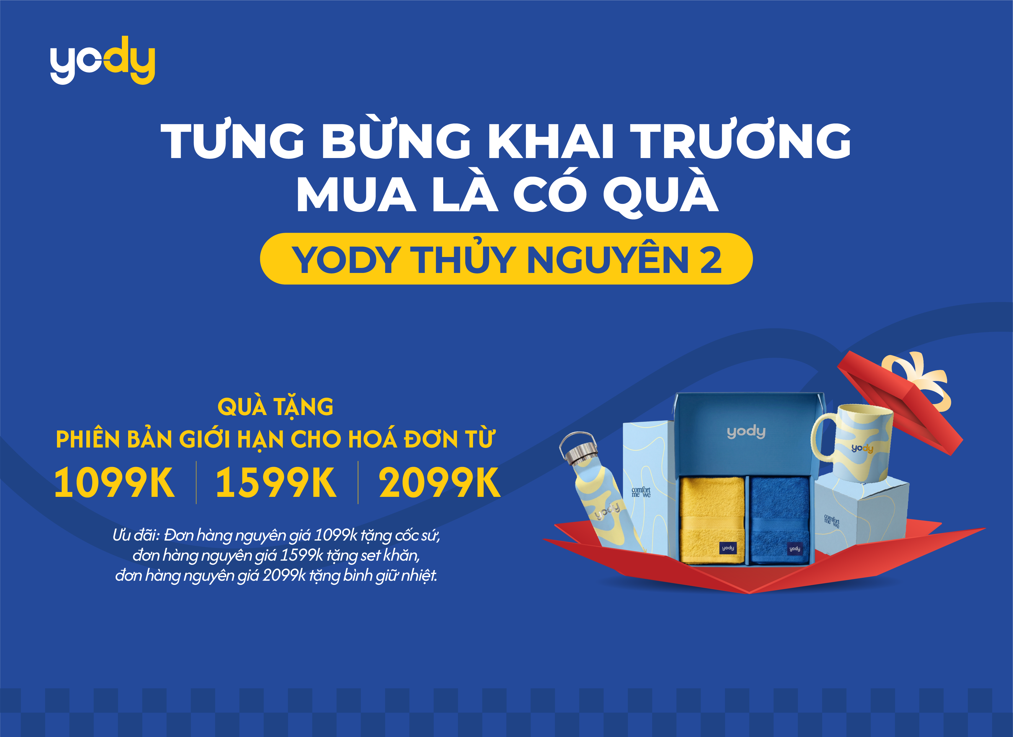 Tưng bừng khai trương YODY Thủy Nguyên 2 - Cửa hàng thứ 280 với đại tiệc ngàn ưu đãi, trải nghiệm giá chỉ từ 99K